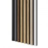 VZOREK - Akustický panel - DUB SONOMA | ČERNÝ akustický podklad - ROZMĚR VZORKU: 200 x 100 mm