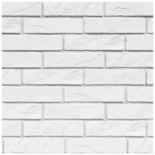 Cihlový obklad, ZE SÁDRY, PANAMA 1, bílá, 263 x 147 mm, tloušťka 10-20 mm, 0,42 m2