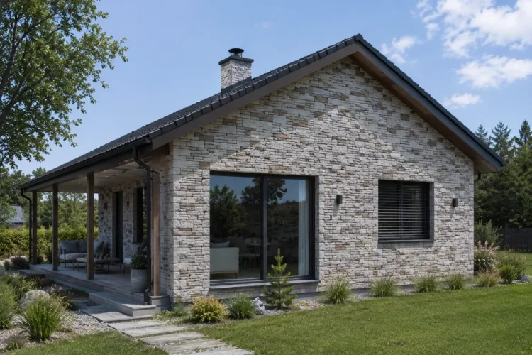 Betonový obklad, Z BETONU, GRENADA 4 - volcanic, šedá, 550 x 117 mm, tloušťka 22-38 mm, 0.32 m2