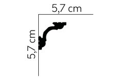 Stropní LED osvětlovací lišta, NEPŘÍMÉ OSVĚTLENÍ, tvrdý plast PolyForce (HD Polymer), základní bílý nátěr (přetíratelný), 57 x 57 x 2000 mm Stropní LED osvětlovací lišta, NEPŘÍMÉ OSVĚTLENÍ, tvrdý plast PolyForce (HD Polymer), základní bílý nátěr (přetíratelný), 57 x 57 x 2000 mm