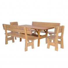 DREWMAX Zahradní stůl z masivního smrkového dřeva 180 x 80 x 81 cm