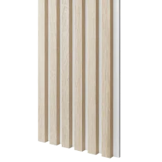 Dřevěné lamely ÚZKÉ na BÍLÉ desce (MDF), DUB SONOMA, FINISH FOLIE, 24 x 300 x 2750 mm (0,825 m2)