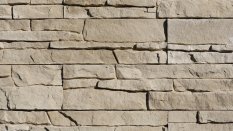 Betonový obklad, Z BETONU, LYON 1 - BEIGE, hnědošedá, 145 x 545 mm, tloušťka 16-27 mm, 0.54 m2