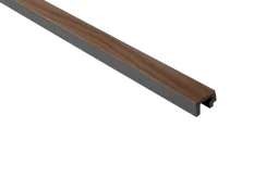 VZOREK - Koncový profil k voděodolnému lamelovému panelu (dvě lamely) - levý - 135 x 31 x 20 mm - DUB TMAVÝ