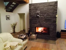 Kamenný obklad, Z BETÓNU, Monte Negro, tmavosivá, 150 x 530 mm, hrúbka 10 - 45 mm, 0.5 m2
