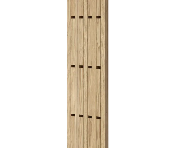 Lamelový věšák - 285 x 2750 x 46 mm, (MDF), DUBOVÁ DÝHA