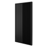 Dělící lamelová stěna - ČERNÁ, (kompletní sada), MDF + FINISH FOLIE, 29 předpřipravených šířek od 510 do 2750 mm, libovolná výška (maximálně 2750 mm), 70 mm tloušťka příčky - Typ lamel: Otočné