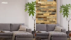 BOROVICA STARÉ DREVO 400 (400 x 80 mm) - drevený obklad, lamela 2D