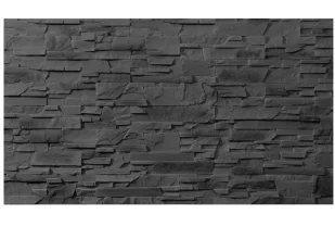 Betónový obklad, Z BETÓNU, MADERA 4, tmavošedá, 93 x 200 - 340 mm, hrúbka 8-23 mm, 0.49 m2