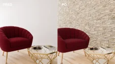 Sádrový obklad, ZE SÁDRY, MAROKO 1, světlá, 385 x 130 mm, tloušťka 8-20 mm, 0.45 m2