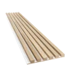 Dřevěné lamely ÚZKÉ na BÍLÉ desce (MDF), DUBOVÁ DÝHA, 24 x 300 x 2750 mm (0,825 m2)