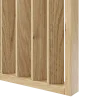 Dělící lamelová stěna s podstavcem - volně stojící, 990 x 2005 mm, (MDF), DUBOVÁ DÝHA - Typ lamel: V úhlu 45° k základně, Povrchová úprava dýhy: Olejovaná