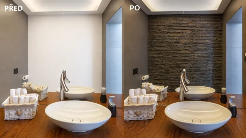 Betonový obklad, Z BETONU, SIERRA 3, šedá, 80 x 550 mm, tloušťka 12-32 mm, 0.4 m2