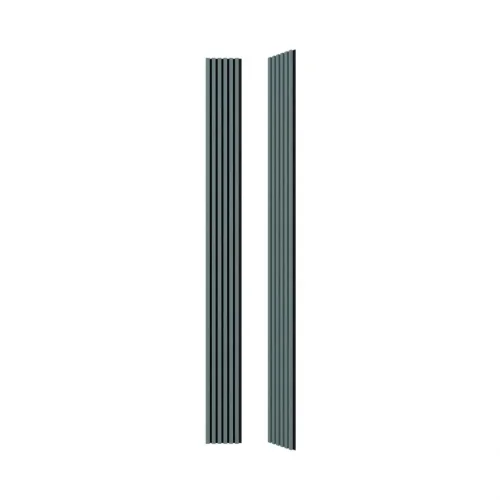 Akustický panel ACOUSTIC LINE - smoke blue | čierny, 2650 x 245 x 22 mm, lamely MDF + FINISH FOLIE, akustický podklad FILC