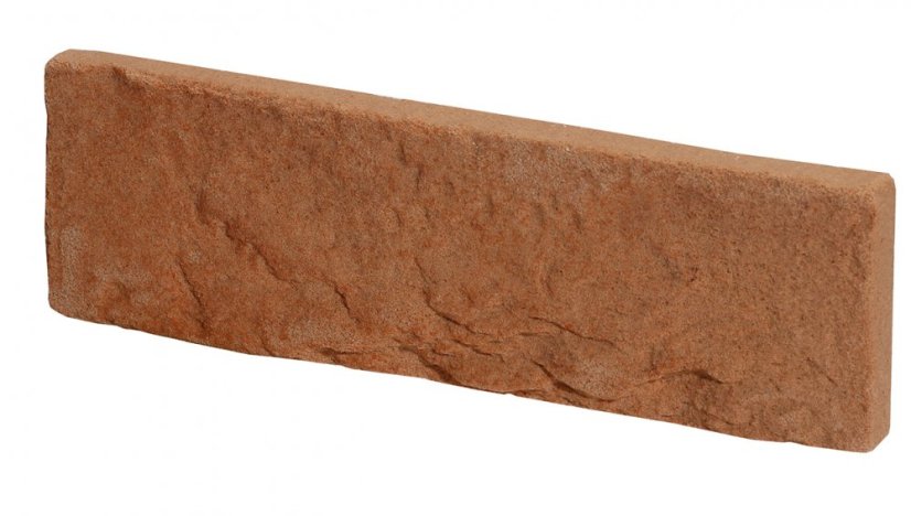 Cihlový obklad, Z BETONU, COUNTRY 615, hnědá, 205 x 62 mm, tloušťka 14-17 mm, 1 m2