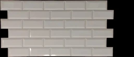 PVC dekorační panely - Brick white modern, 960 x 485 x 0,35 mm