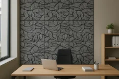 Stropní kazety moderní design - GLAMOUR 01 ČERNO-ŠEDÁ , 495 x 495 x 4 mm