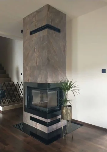 Kamenná dýha - Rainforest Brown, 1220 x 610 x 3 mm