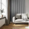 Akustický panel ACOUSTIC LINE - glacier grey | čierna, 2650 x 245 x 22 mm, lamely MDF + FINISH FOLIE, akustický podklad FILC