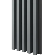Dřevěné lamely ŠIROKÉ na ČERNÉ desce (MDF), GRAFIT (ANTRACIT), 46 x 300 x 2750 mm (0,825 m2)