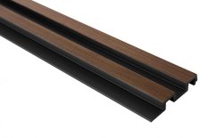 Vodeodolný lamelový panel (dve lamely) - DUB TMAVÝ, 2700 x 115 x 20 mm