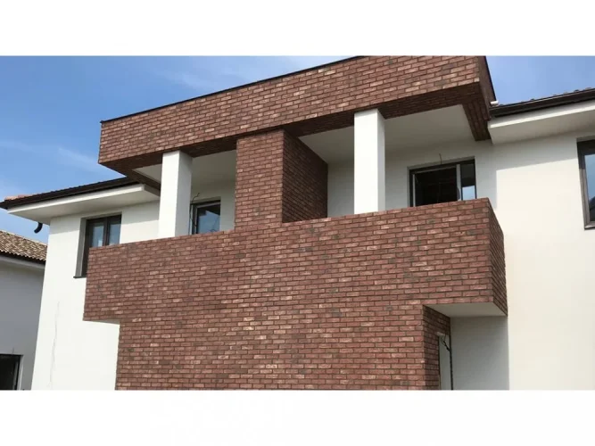 Cihlový obklad, Z BETONU, CAMBRIDGE 4, hnědá, 208 x 63 mm, tloušťka 12-18 mm, 0.91 m2