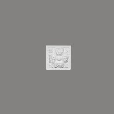 Dekoračný prvok - tvrdý plast ProFoam® (Polyuretán), základný biely náter (pretierateľný), 97 x 97 x 40 mm