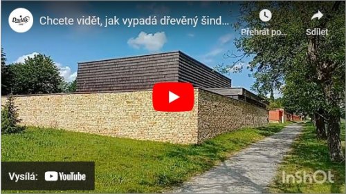 VIDEO: Chcete vidieť, ako vyzerá drevený šindeľ ako obloženie na stene?