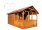 DREWMAX Zahradní domek z masivního smrkového dřeva 300 x 520