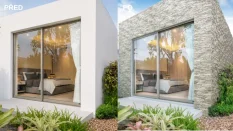 Betonový obklad, Z BETONU, KENYA 1, hnědošedá, 533 x 120 mm, tloušťka 16-33 mm, 0.40 m2