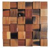 VZOREK - DŘEVĚNÁ LODNÍ MOZAIKA - OBKLADOVÝ PANEL - ROZMĚR VZORKU: 150 x 150 mm