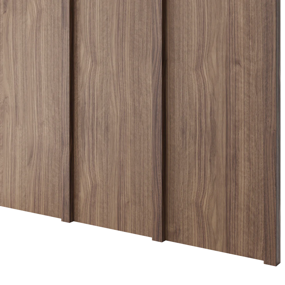 Designový obkladový panel JAPANDI (MDF), OŘECH DÝHA, 24 x 300 x 2750 mm (0,825 m2)