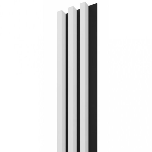 Dřevěná lamela LINEA SLIM 3 - bílá / černá
