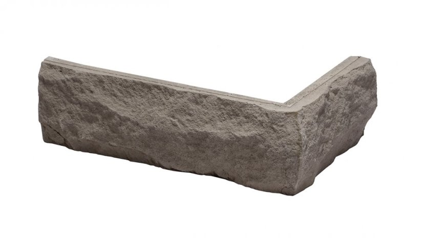 Betonový obklad, ROH, Z BETONU, AMSTERDAM 2 - GREY, středně šedá, tloušťka 9-25 mm, 0.26 m2
