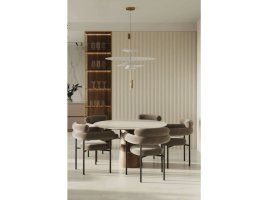 Realizace nástěnných lamelových panelů – Dekorace v jídelně