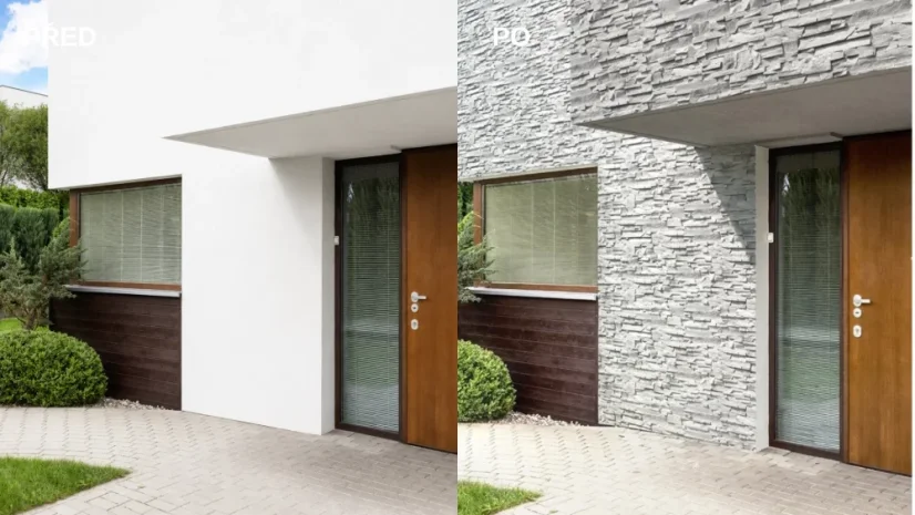 Kamenný obklad, Z BETONU, DENVER 1, světle šedá, 93 x 200 - 340 mm, tloušťka 8 - 23 mm, 0.40 m2