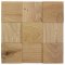 DUB 100, samolepící panel 300 x 300 mm (0,09 m²) - dřevěná mozaika 3D - Povrchová úprava: Broušený - olejovaný