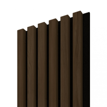 Akustický panel ACOUSTIC LINE - ezotica | čierna, 2650 x 245 x 22 mm, lamely MDF + FINISH FOLIE, akustický podklad FILC