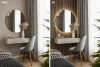 Akustický panel ACOUSTIC LINE - hakira beige | černá, 2650 x 245 x 22 mm, lamely MDF + FINISH FOLIE, akustický podklad FILC