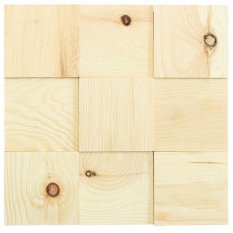BOROVICE 100, samolepící panel 300 x 300 mm (0,09 m²) - dřevěná mozaika 3D