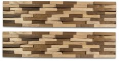SPLITT MINI WOOD,  DUB MIX BAREV, 8 řad, štípaný obklad  - balení obsahuje 2 kusy panelů (790 x 180 mm)