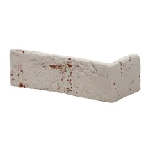 Cihlový obklad, ROH, Z BETONU, COUNTRY 680, bílá, 80 x 190 x 62 mm, tloušťka 14-17 mm, 1,80 bm