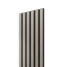 VZOREK - Akustický panel - PÍSKOVĚ BÉŽOVÁ, MDF + FOLIE FINISH, ČERNÝ akustický podklad FILC - ROZMĚR VZORKU: 200 x 100 mm