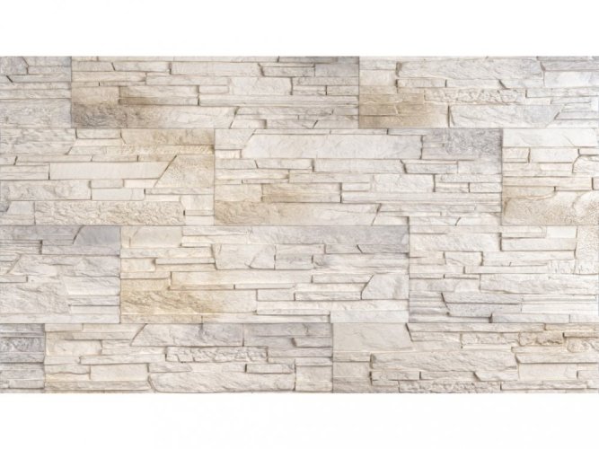Sádrový obklad, ZE SÁDRY, MAROKO 1, světlá, 385 x 130 mm, tloušťka 8-20 mm, 0.45 m2