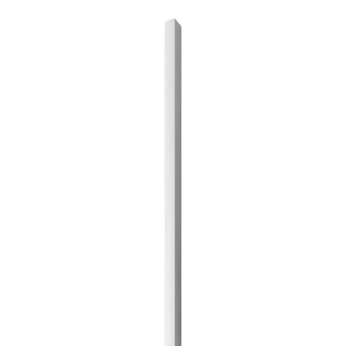 LINEA SLIM SINGLE - Drevená lamela na stenu, biela, 2650 x 22 x 27 mm