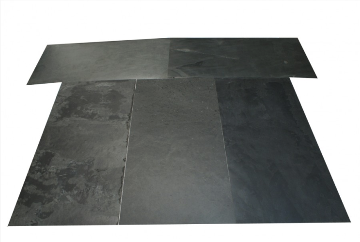 Kamenná dýha - Black Slate, 1220 x 3050 x 3 mm