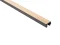 Koncový profil na vodotesný lamelový panel (dve lamely)  - ľavý - 2700 x 31 x 20 mm - DUB SVETLÝ