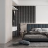 LINEA COMFORT 5 drevené lamely na doske - urban | čierna, 2650 x 246 x 30 mm