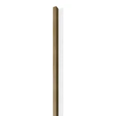 VZOREK - LINEA 1 dřevěná lamela na desce - dub | bílá, 135 x 64 x 40 mm