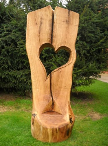 Srdce 4 dřevořezba 170 cm